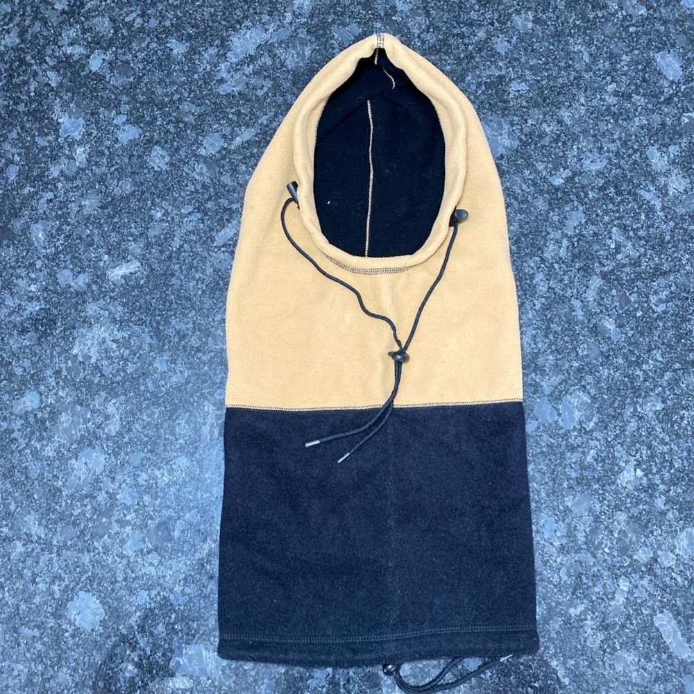 Hot Wavez Hot Headz fleece Hood Balaclava 6 In 1 Brown Black Adult One Size